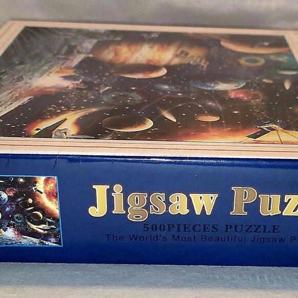 Space Traveller - Apollo Moon Rover Planets Puzzle 500 Pc 15"x20" new sealed - Picture 3 of 3